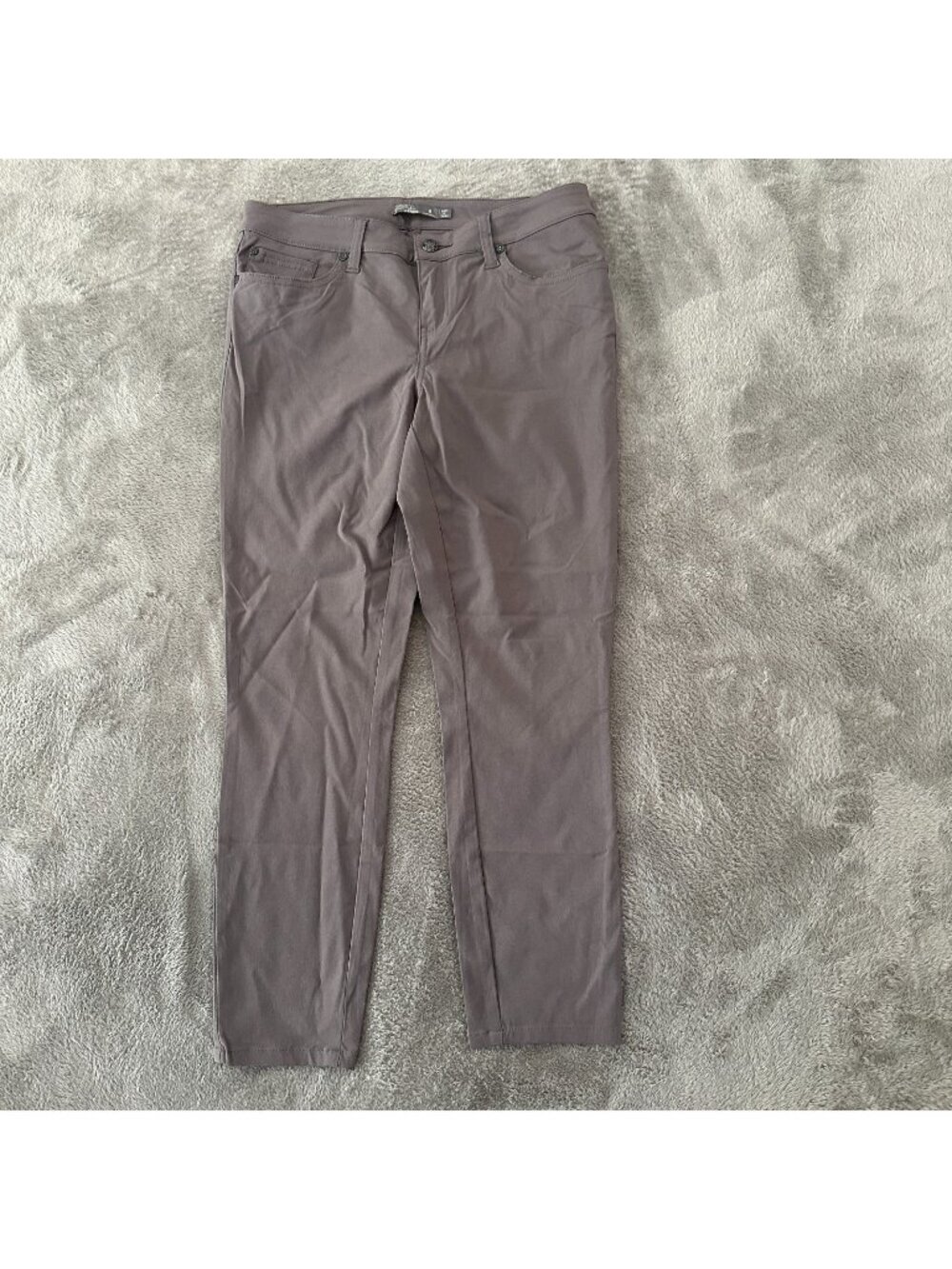 Prana Briann Outdoor Nylon Skinny Pants Women's 6 Gray Camping Hiking